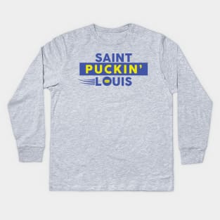 Saint Puckin Louis Kids Long Sleeve T-Shirt